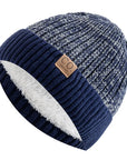 Two-Tone Winter Knitted Beanie