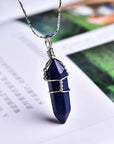 Natural Amethyst Crystal Point Pendant: DIY Jewelry Gift