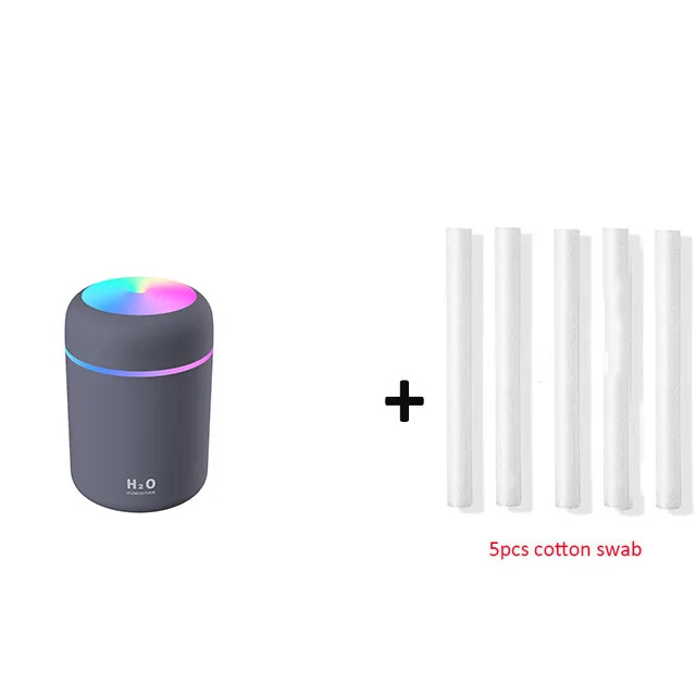 Portable 300ml Humidifier USB Cool Mist Maker