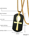 Removable Ankh Cross Necklace