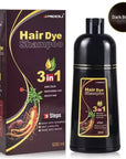 3-in-1 Natural Hair Dye Shampoo - Quick & Easy Gray Coverage, Cleanses & Nourishes