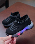 LED Luminous Mesh Sneakers for Kids