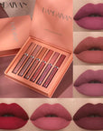 6PC Matte Velvet Lip Gloss Set