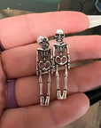 Ghostly Skull Earrings: Halloween Fashion