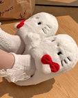 Kitty Kawaii Fluffy Fuzzy House Shoe Slippers