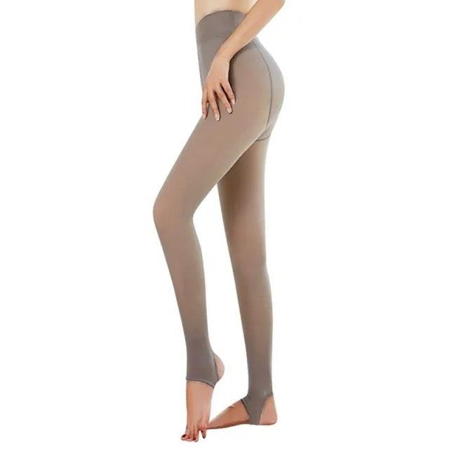 Winter Fake Translucent Leggings