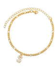 Initial Anklet Jewelry Accessory